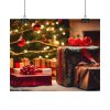 92372-1.jpg Christmas Gifts Fireplace Poster