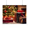 92375-1.jpg Christmas Gifts Fireplace Poster