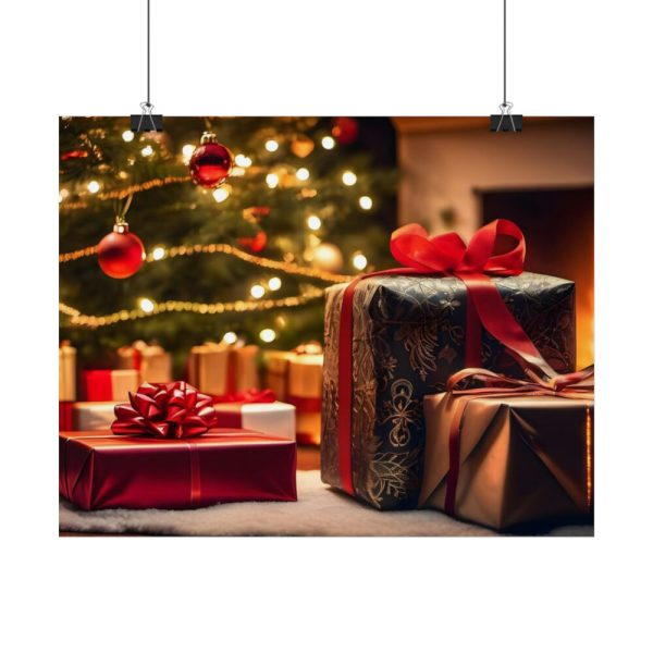 92375-1.jpg Christmas Gifts Fireplace Poster