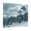 92375-17.jpg Car in Mountain Landscape With Snowy Trees Poster
