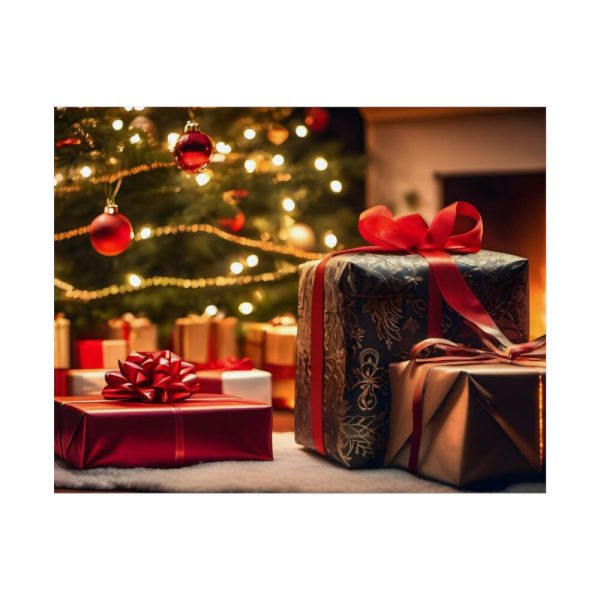 92375.jpg Christmas Gifts Fireplace Poster