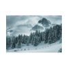 92376-15.jpg Car in Mountain Landscape With Snowy Trees Poster