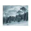 92379-15.jpg Car in Mountain Landscape With Snowy Trees Poster
