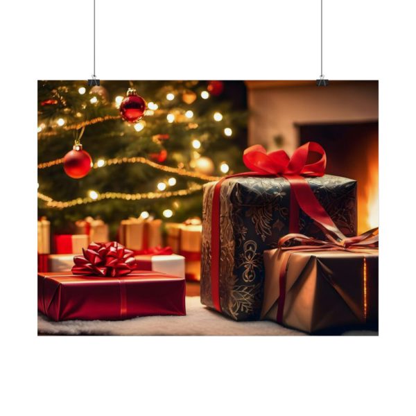 92381-1.jpg Christmas Gifts Fireplace Poster