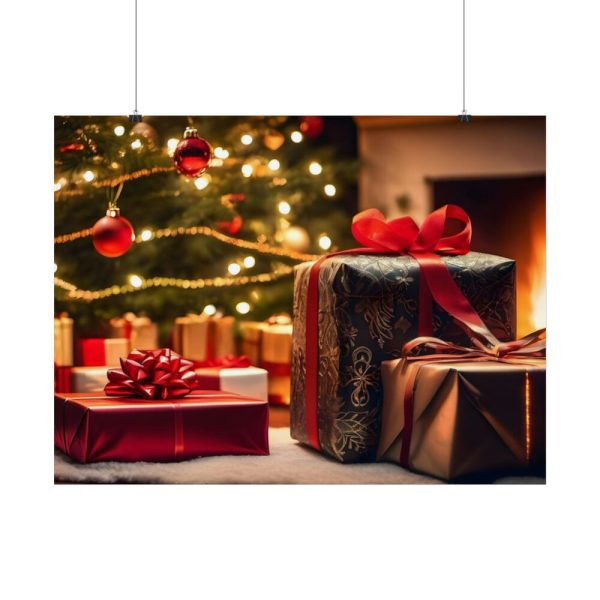 92385-1.jpg Christmas Gifts Fireplace Poster