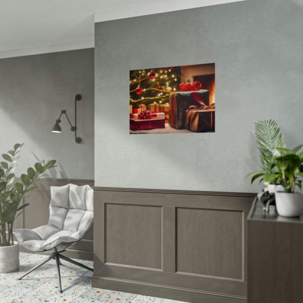 92385-4.jpg Christmas Gifts Fireplace Poster