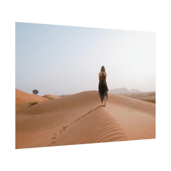 92408-147.jpg Woman Walking on Sandy Deserts Poster