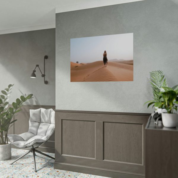 92408-149.jpg Woman Walking on Sandy Deserts Poster