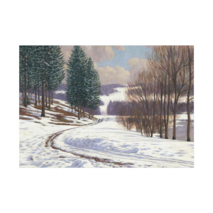Winter Country Vintage Nature by Viktor Olgyai Poster
