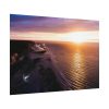 Sunset Over an Ocean Cliff Poster