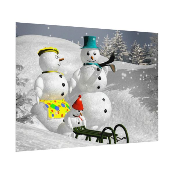 92408-162.jpg Snowman on Christmas Poster