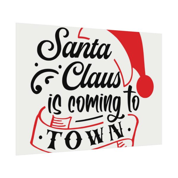 92408-172.jpg Santa Claus Typography Clipart Poster