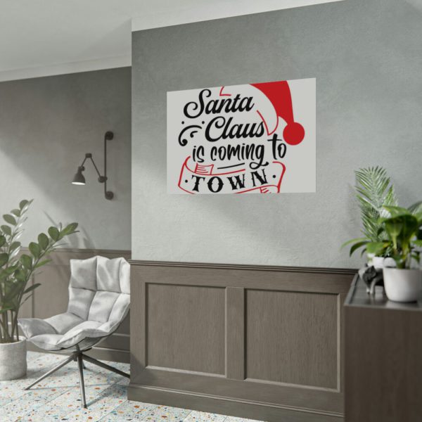 92408-174.jpg Santa Claus Typography Clipart Poster