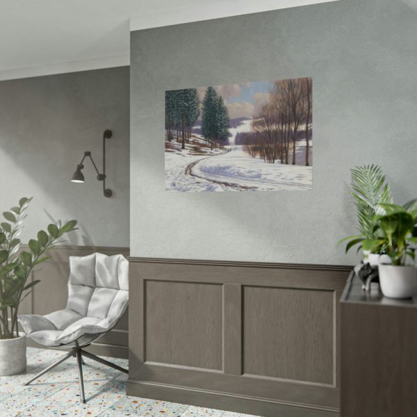 92408-19.jpg Winter Country Vintage Nature by Viktor Olgyai Poster