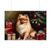 92408-206.jpg Pomeranian Vintage Christmas Poster