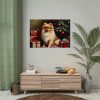 92408-208.jpg Pomeranian Vintage Christmas Poster