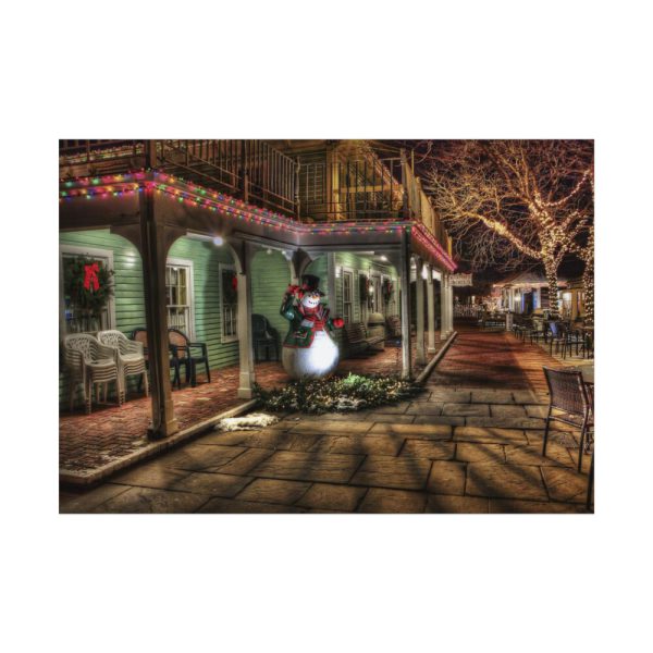 92408-210.jpg Winter Town Urban Christmas Decoration Poster