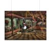 92408-211.jpg Winter Town Urban Christmas Decoration Poster