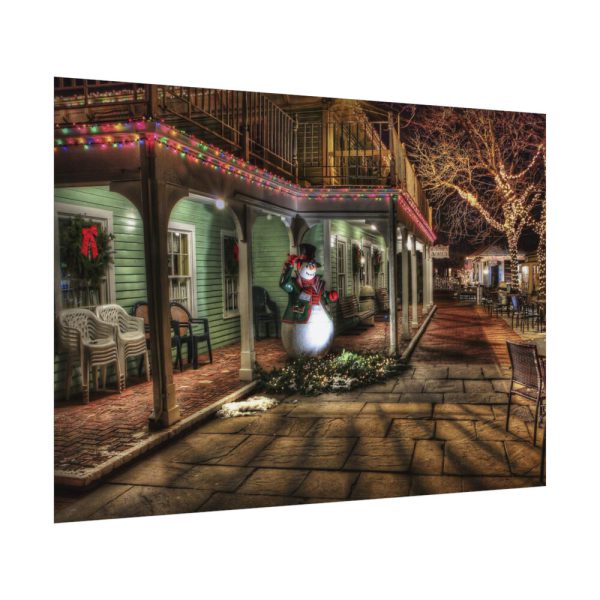 92408-212.jpg Winter Town Urban Christmas Decoration Poster