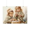 92408-231.jpg Bird And Child Christmas Art Poster