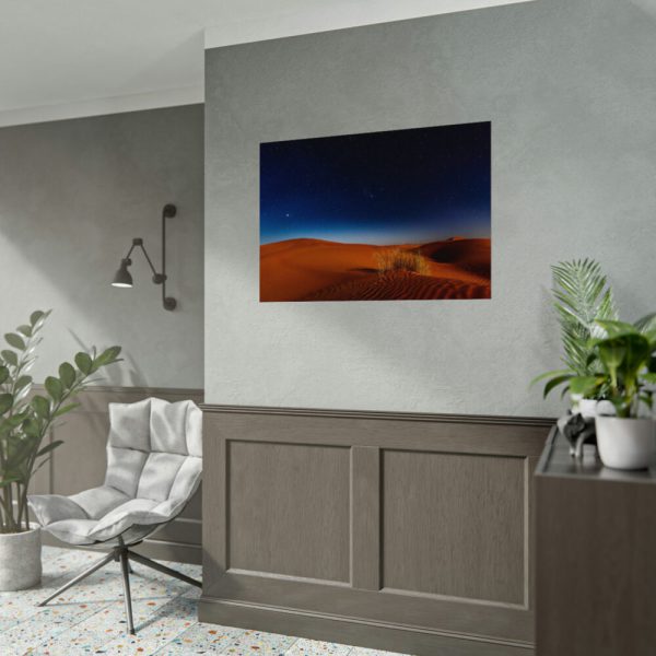 Desert During Nighttime Poster