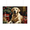 92408-276.jpg Labrador Vintage Christmas Poster