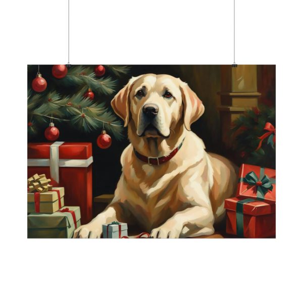 92408-276.jpg Labrador Vintage Christmas Poster