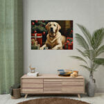 Labrador Vintage Christmas Poster - Image 4