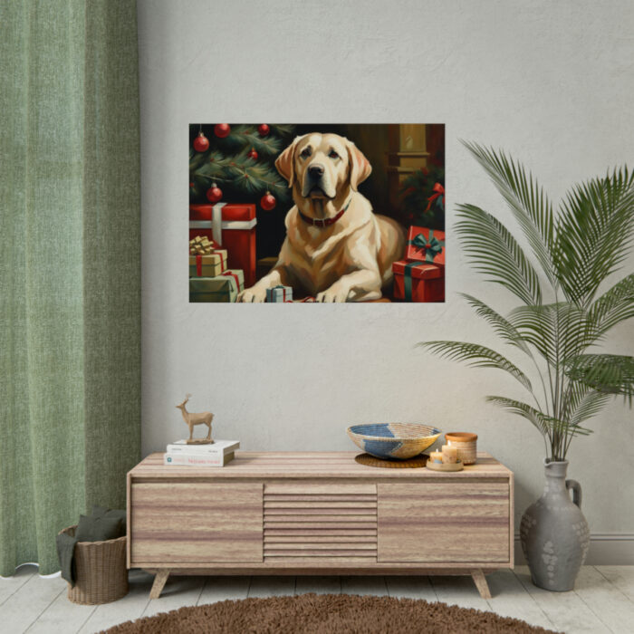Labrador Vintage Christmas Poster - Image 4