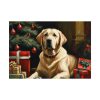 92408-280.jpg Labrador Vintage Christmas Framed Poster