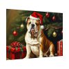 92408-287.jpg English Bulldog Vintage Christmas Poster