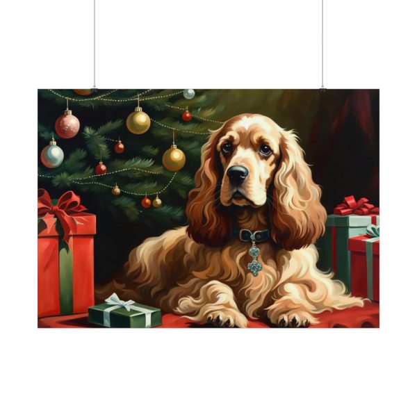 92408-306.jpg Cocker Spaniel Christmas Poster