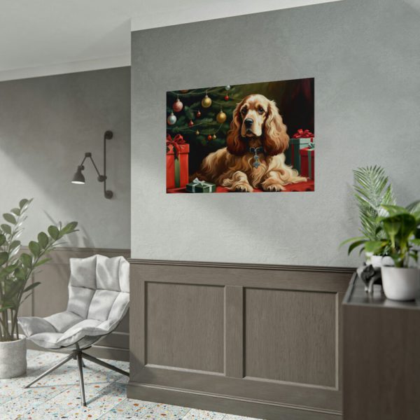 92408-309.jpg Cocker Spaniel Christmas Poster