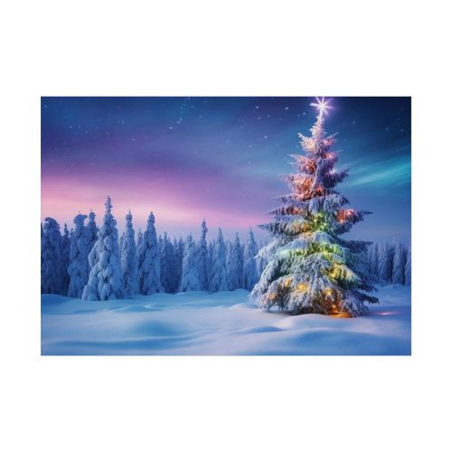Christmas Tree Outside Poster