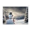 92408-325.jpg Christmas Landscape Snowman Poster