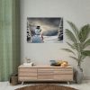 92408-328.jpg Christmas Landscape Snowman Poster