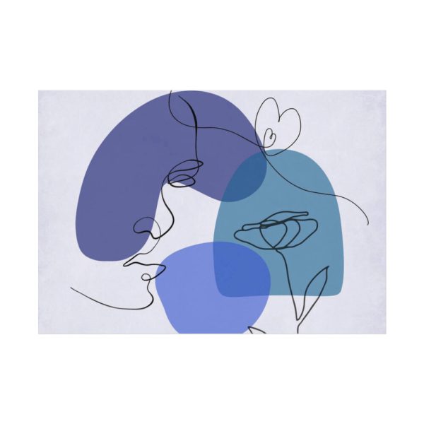 92408-350.jpg Contemporary Line Art Of A Face Poster