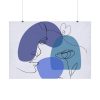 92408-351.jpg Contemporary Line Art Of A Face Poster