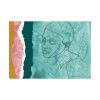 Abstract Black Woman Face Poster
