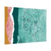 Abstract Black Woman Face Poster