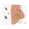 92408-392.jpg Abstract Shape With Autumn Leaves Poster