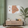 92408-393.jpg Abstract Shape With Autumn Leaves Poster
