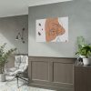 92408-394.jpg Abstract Shape With Autumn Leaves Poster
