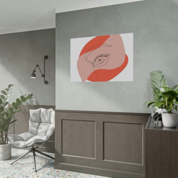 92408-414.jpg Abstract Line Art Eye Poster