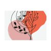 92408-415.jpg Abstract Line Art Plant And Moon Poster