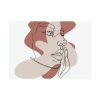 92408-435.jpg Abstract Woman's Face Poster
