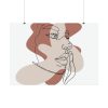 92408-436.jpg Abstract Woman's Face Poster