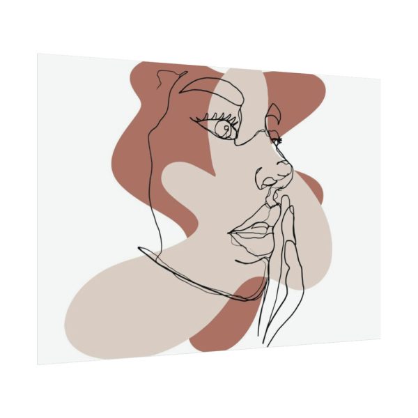 92408-437.jpg Abstract Woman's Face Poster