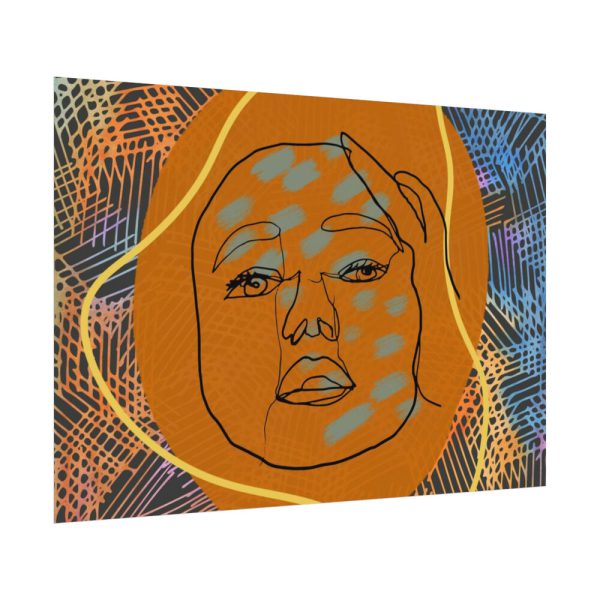 92408-447.jpg Abstract Minimalist Face Poster