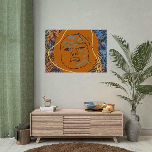 92408-448.jpg Abstract Minimalist Face Poster